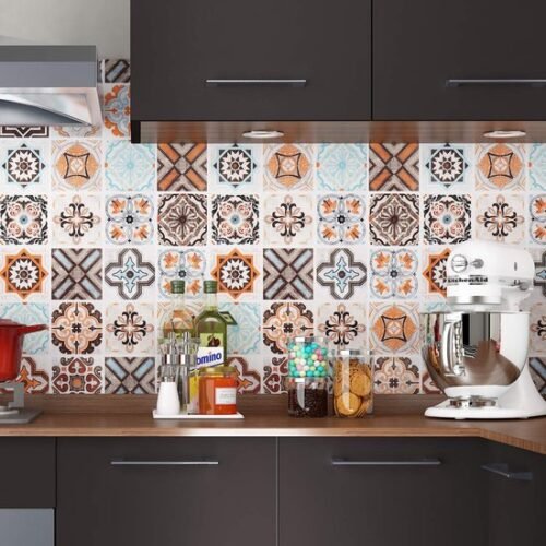550x568-17.jpg Unyqoos® Waterbestendige zelfklevende mozaïektegelfolie voor keuken en badkamer 40 cm x 5 m