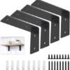 Unyqoos® Set van vier robuuste wandbeugels voor zwevende wandplanken in huis