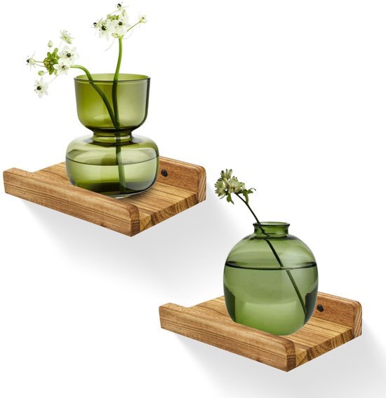 Unyqoos® Compacte zwevende wandplanken set voor decoratieve opbergruimte in huis