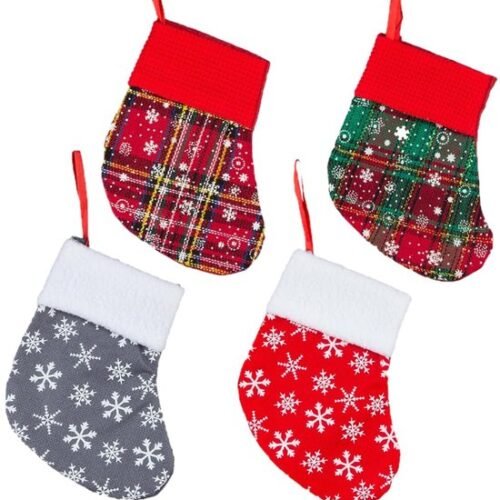 550x568-32.jpg Unyqoos® Set van vier kleurrijke kerstkousen voor sfeervolle kerstdecoratie