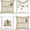 550x568-42.jpg Unyqoos® Set van 4 decoratieve kerst kussenslopen met feestelijke wintermotieven