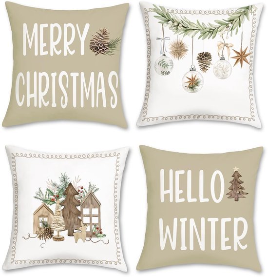 550x568-42.jpg Unyqoos® Set van 4 decoratieve kerst kussenslopen met feestelijke wintermotieven