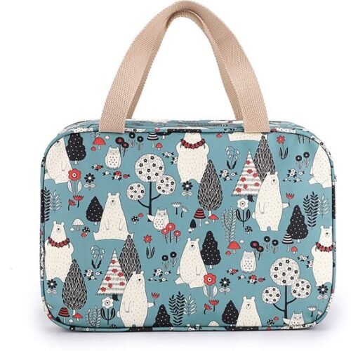 Ibenzoa® Ruime en veelzijdige toilettas voor reizen, zaken en picknicks