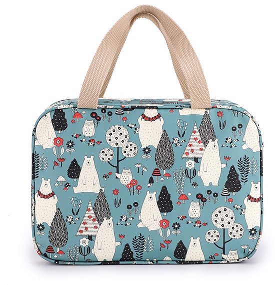 Ibenzoa® Ruime en veelzijdige toilettas voor reizen, zaken en picknicks Ibenzoa® Ruime en veelzijdige toilettas voor reizen, zaken en picknicks