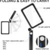 Unyqoos® Draagbare leesloep met LED-verlichting en verstelbare helderheid voor comfort