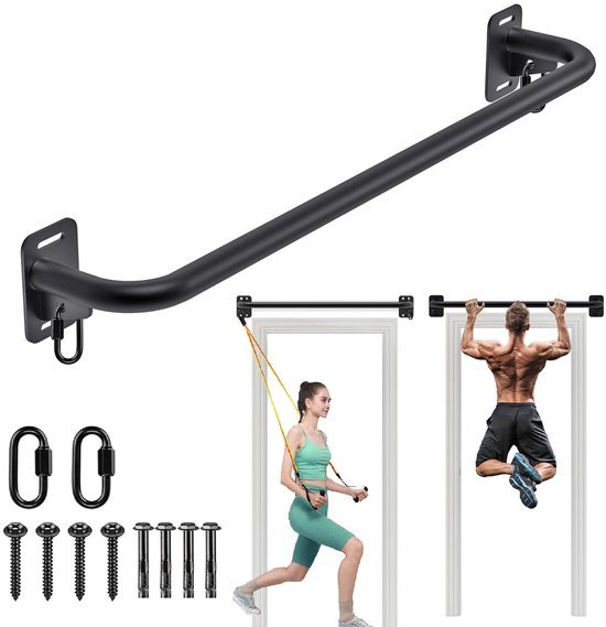 550x569-16.jpg Unyqoos® Wandgemonteerde optrekstang voor krachttraining en bovenlichaam fitheid