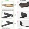 Unyqoos® Onzichtbare L-vormige wandbeugels voor minimalistische en industriële planken