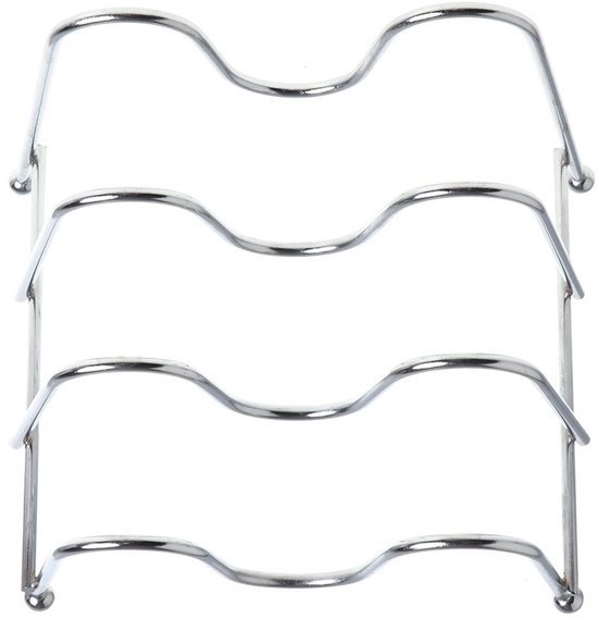 Unyqoos® Drielaagse metalen houder voor deksels en snijplanken in de keuken