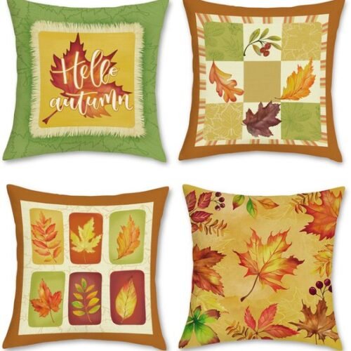 550x569-53.jpg Unyqoos® Set van 4 decoratieve kussenslopen met herfstmotief voor binnen en buiten