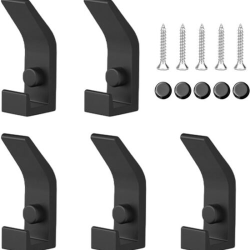 550x569-61.jpg Unyqoos® Set van vijf moderne wandhaken voor kleding en accessoires in huis