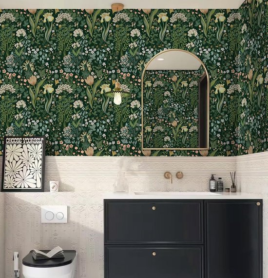 Unyqoos® Waterdicht zelfklevend bloemenbehang voor stijlvolle wanddecoratie
