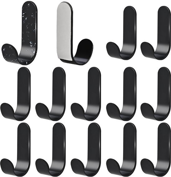 Unyqoos® Set van 10 zelfklevende wandhaken voor keuken en badkamer zonder boren