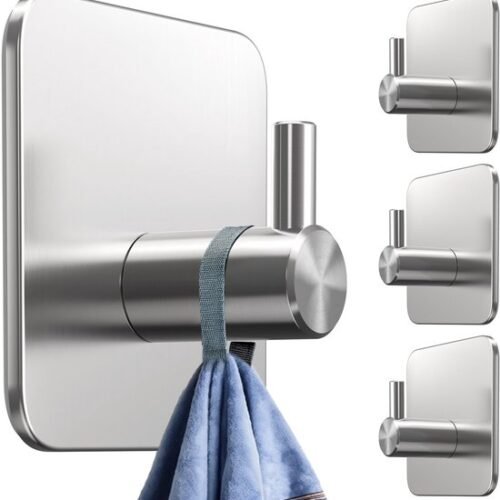 550x570-20.jpg Unyqoos® Set van 4 zelfklevende roestvrijstalen haken voor badkamer en keuken