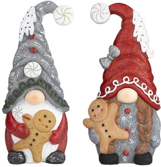550x570-25.jpg Unyqoos® Set van twee decoratieve kabouters met peperkoek voor binnen en buiten
