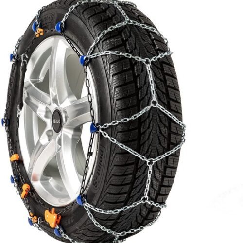 Unyqoos® Compacte sneeuwkettingen voor diverse bandenmaten met gemakkelijke montage Unyqoos® Compacte sneeuwkettingen voor diverse bandenmaten met gemakkelijke montage