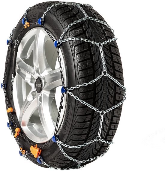 Unyqoos® Compacte sneeuwkettingen voor diverse bandenmaten met gemakkelijke montage
