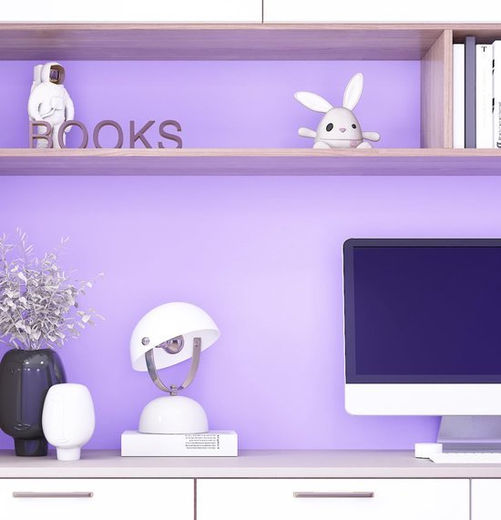 Unyqoos® Zelfklevende Paarse Matfolie voor Keukenkasten en Meubels, Afwasbaar en Waterdicht, 40 cm x 2 m
