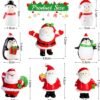 550x571-35.jpg Unyqoos® Set van 24 Miniatuur Kerstfiguren voor Feestelijke Tafeldecoratie