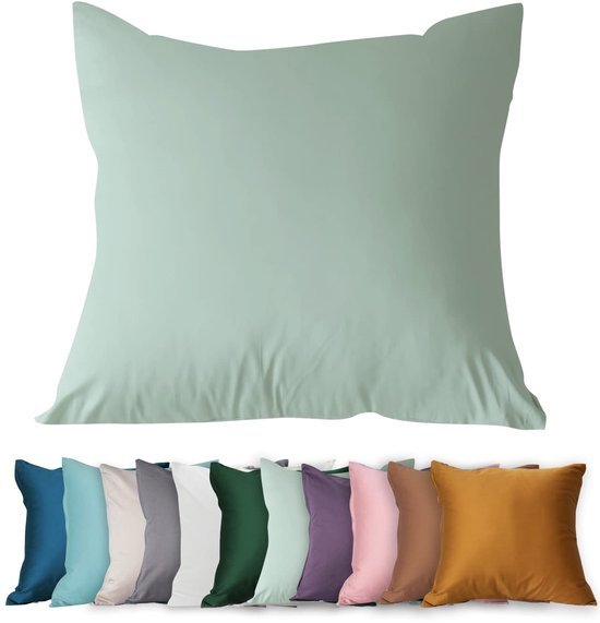 550x571-45.jpg Unyqoos® Mintgroen katoenen kussensloop voor comfortabel en koel slapen