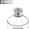 550x571-48.jpg Unyqoos® Set van 8 Transparante Zuignappen 41 mm met Schroefdraad en Kartelmoer