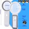 Unyqoos® Dimbare leesloep met standaard en verlichting voor optimaal zicht