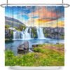 550x572-28.jpg Unyqoos® Waterafstotend douchegordijn met natuurprint voor frisse badkamerervaring