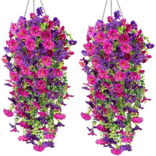 550x572-37.jpg Unyqoos® Set van 4 Realistische Hangende Kunstplanten voor Buiten en Binnen Decoratie