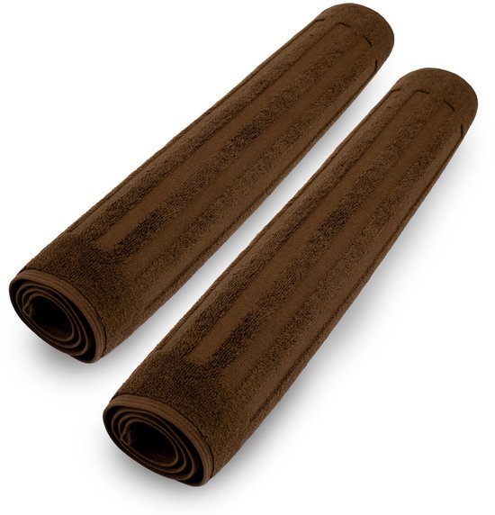 Unyqoos® Set van Twee Luxe Katoenen Douchematten voor Comfort en Veiligheid in de Badkamer