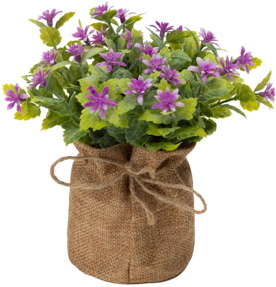 Unyqoos® Set van vier kleurrijke kunstplanten voor decoratie in huis of kantoor