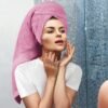 Unyqoos® Luxueuze 8-Delige Handdoekenset van Hoogwaardige Katoen met Praktische Ophanghaakjes