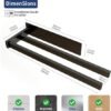 Unyqoos® Dubbele zelfklevende handdoekhouder van roestvrij staal zonder boren