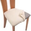 550x572-59.jpg Unyqoos® Set van 24 elastische stoelhoezen voor eetkamerstoelen in beige kleur