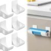 550x572-69.jpg Unyqoos® Set van 6 Wandgemonteerde Vuilniszakhouders voor Efficiënte Keukenorganisatie
