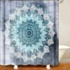 550x573-35.jpg Unyqoos® Elegant Douchegordijn met Mandala Motief en Schimmelbestendige Eigenschappen voor Badkamer