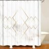 550x573-36.jpg Unyqoos® Luxueus Douchegordijn met Modern Marmerdesign en Antischimmeleffect voor Stijlvolle Badkamers