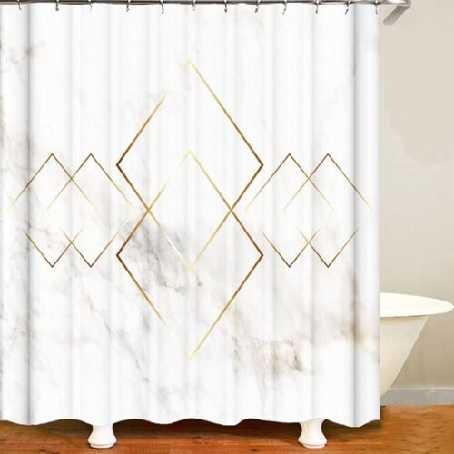 550x573-36.jpg Unyqoos® Luxueus Douchegordijn met Modern Marmerdesign en Antischimmeleffect voor Stijlvolle Badkamers