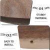 Unyqoos® Set van halfronde zwevende wandplanken voor veelzijdige interieurinrichting