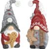 550x573-60.jpg Unyqoos® Set van twee decoratieve kabouters met peperkoek voor binnen en buiten