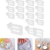 550x573-68.jpg Unyqoos® Transparante en verstelbare koelkastorganizerset voor efficiënt ruimtegebruik