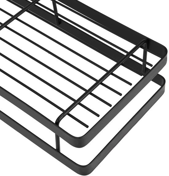 Unyqoos® Kruidenrek Set van 2 Stuks - Modern Metalen Wandrek voor Keuken en Badkamer