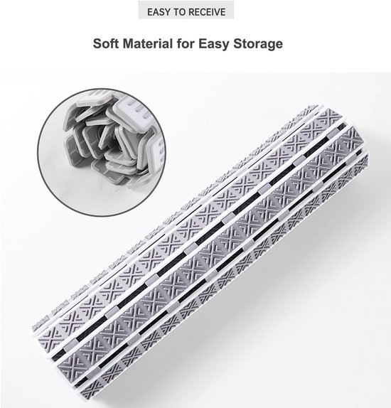 Unyqoos® Antislip badmat met afvoergaten en voetmassage voor veilige douche