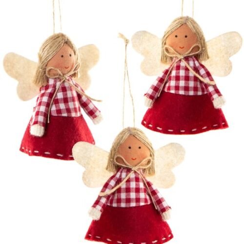 550x574-24.jpg Unyqoos® Set van drie rood-witte engelhangers voor feestelijke kerstdecoratie
