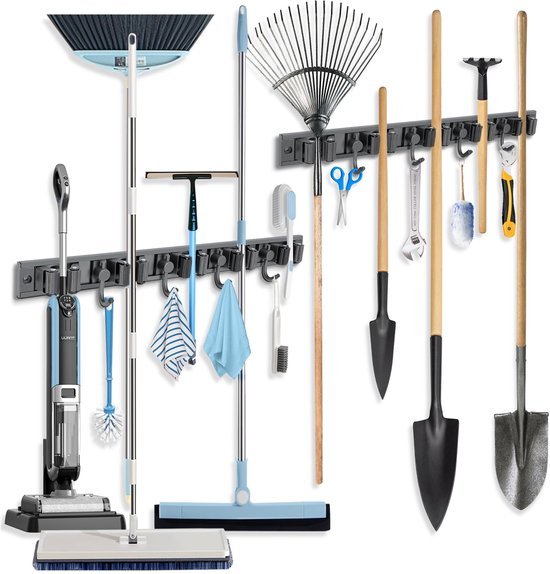 550x574-34.jpg Unyqoos® muurbevestigde gereedschapshouder set met haken en houders