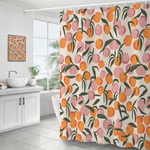 Unyqoos ® Modern Waterafstotend Douchegordijn van Hoogwaardig Polyester met Haken en Versterkte Ogen, 183 x 183 cm