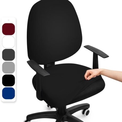 Unyqoos® Elastische en Wasbare Bureaustoelhoes voor Bescherming en Verfraaiing