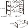 550x575-25.jpg Unyqoos® Stapelbaar metalen wijnrek voor 12 flessen ideaal voor kelder en bar