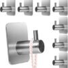 550x575-32.jpg Unyqoos® Set van 8 zelfklevende roestvrijstalen haken voor badkamer en keuken