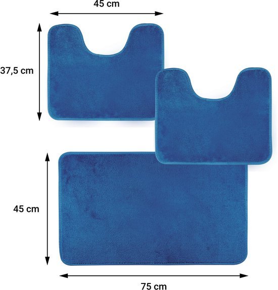 Unyqoos® Hoogwaardig Badmatten Set voor Optimale Absorptie en Veiligheid in Stijlvolle Kleuren