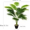 Unyqoos® Realistische kunstpalm in pot voor stijlvolle interieurdecoratie
