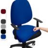 Unyqoos® Universele stretch bureaustoelhoezen voor comfort en bescherming in blauw